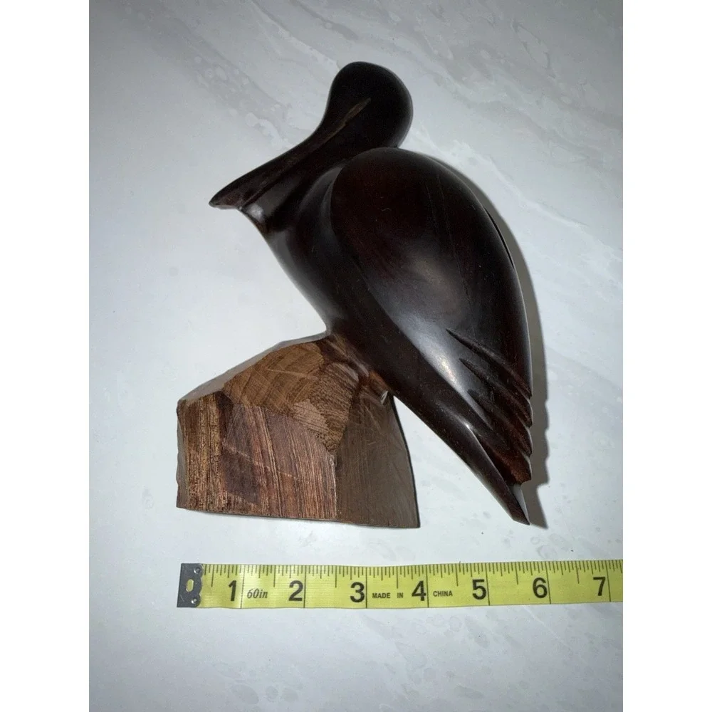 Vintage 1970's Hand Carved 9